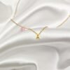 Collar Nuance Acero Inoxidable Baño Oro 18 kt