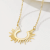 Collar My Little Sun Acero Inoxidable Baño Oro 18 kt