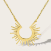 Collar My Little Sun Acero Inoxidable Baño Oro 18 kt