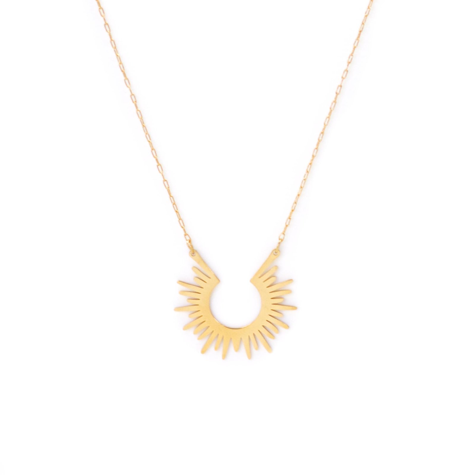 Collar My Little Sun Acero Inoxidable Baño Oro 18 kt